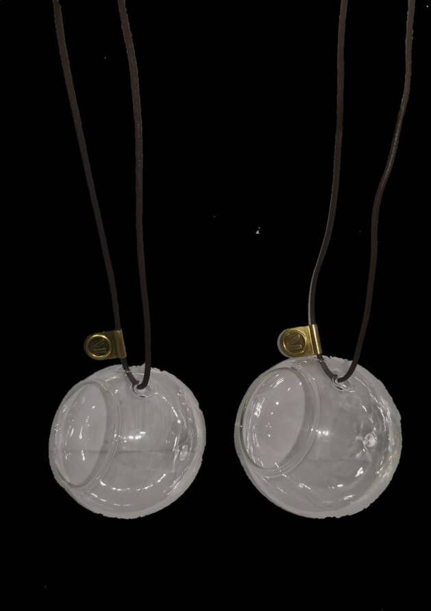 Menu SEE-MEE set van 2 glazen decoratiebollen