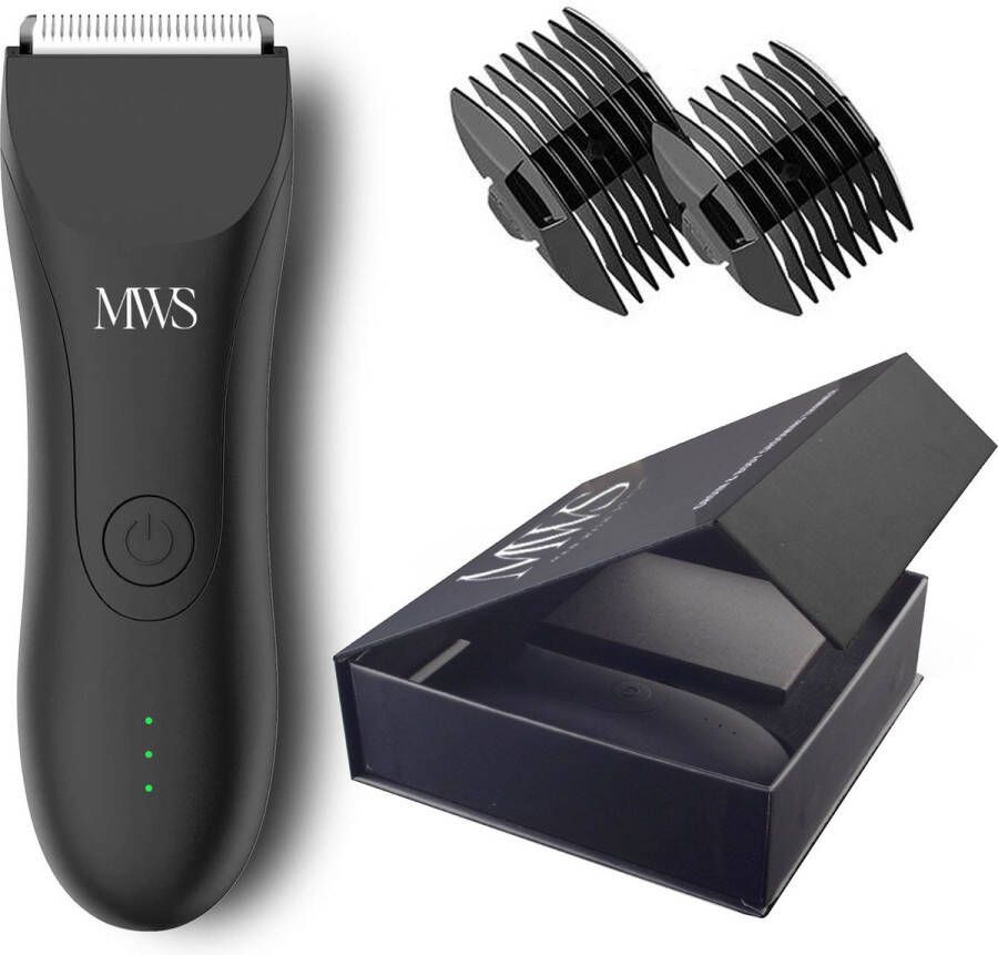 Menwithstyle MWS Bodygroomer voor het hele lichaam schaamstreek fluisterstil Waterdicht SkinSafe Manscaped