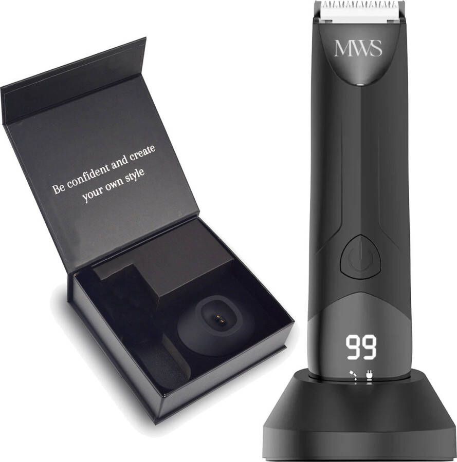 MWS Model Platinum Bodygroomer Mannen Body Trimmer Heren Shaver voor Schaamstreek & Lichaam