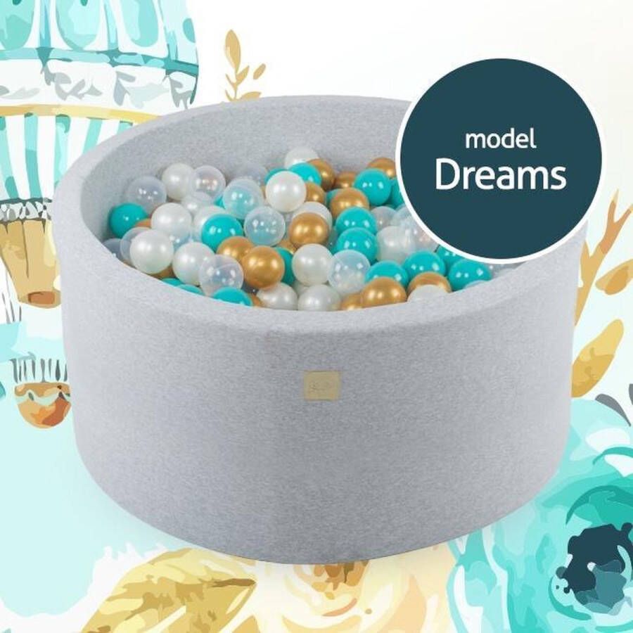 MEOWBABY Dream set ballenbak 90x40 cm incl 250 ballenbak ballen | NoussyToys.nl