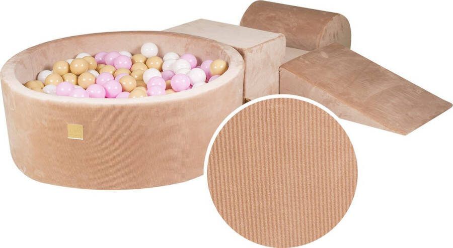 MEOWBABY Speelset met ballenbak en 3 elementen Zand