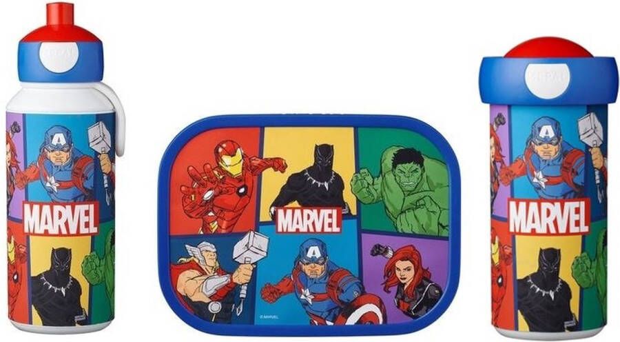 Mepal Avengers Lunchbox Schoolbeker & Pop-up beker