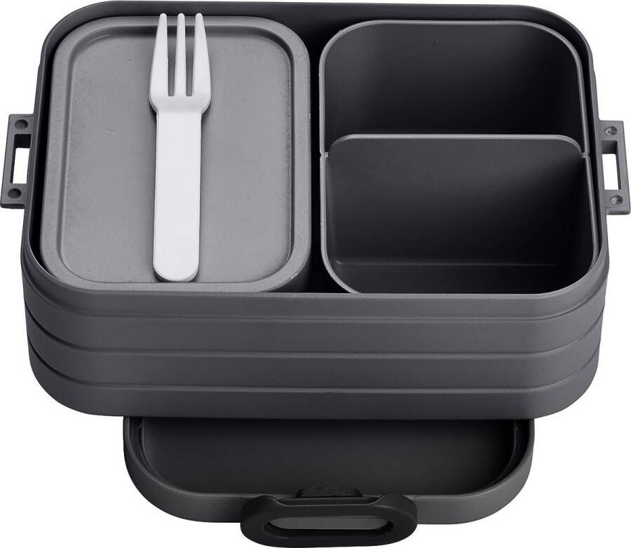 Mepal Bento Lunchbox midi – Broodtrommel 4 boterhammen Nordic black