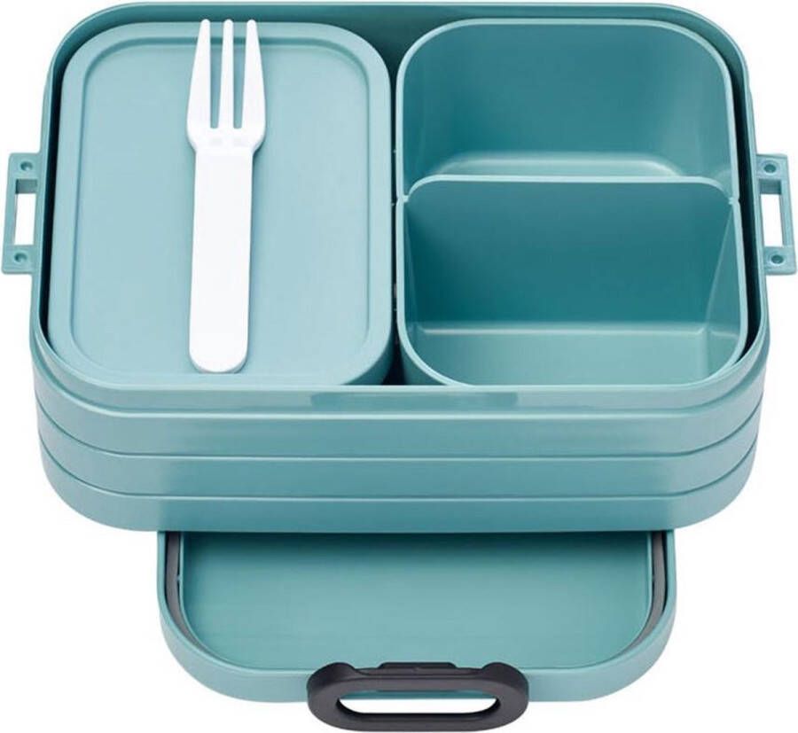 Mepal – Bento lunchbox Take a Break midi- inclusief bento box – Nordic green – Lunchbox voor volwassenen