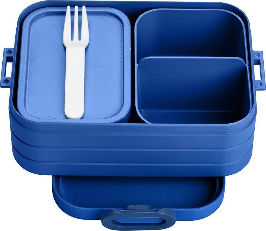 Mepal Bento Lunchbox midi – Broodtrommel 4 boterhammen Vivid blue