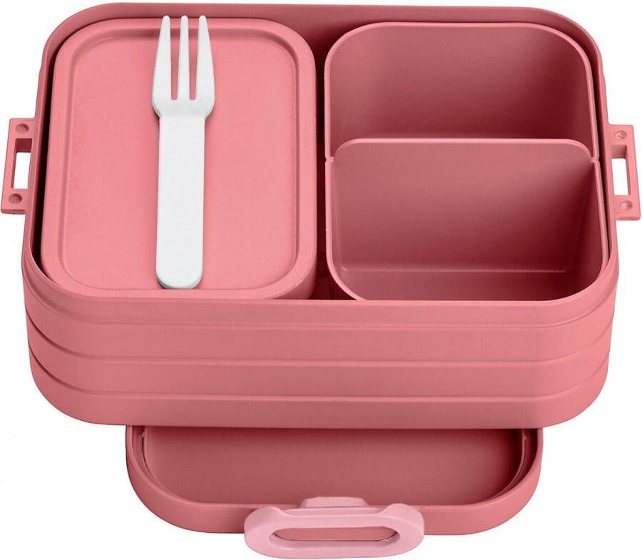 Mepal – Bento lunchbox Take a Break large- inclusief bento box – Vivid mauve – Lunchbox voor volwassenen