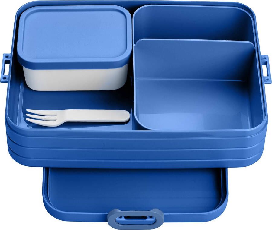 Mepal – Bento lunchbox Take a Break large inclusief bento box – Vivid blue – Lunchbox voor volwassenen