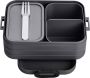 Mepal – Bento lunchbox Take a Break midi- inclusief bento box – Nordic black – Lunchbox voor volwassenen - Thumbnail 1