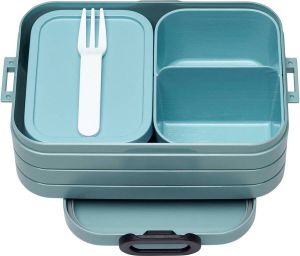 Mepal – Bento lunchbox Take a Break midi- inclusief bento box – Nordic green – Lunchbox voor volwassenen