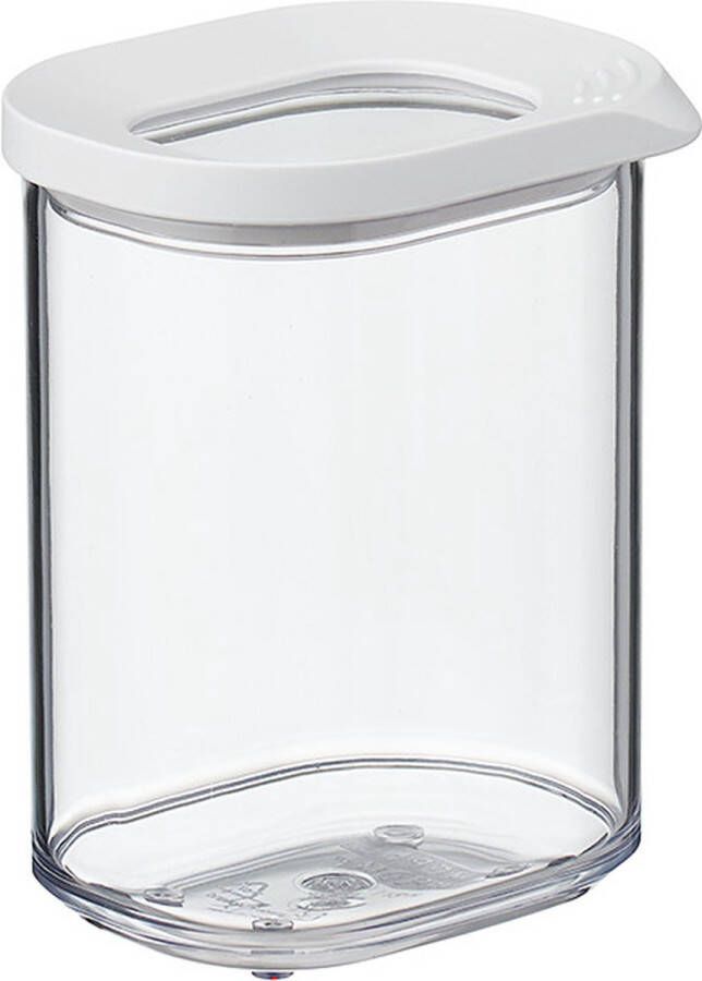 Mepal – Bewaardoos Modula Mini 375 ml – wit –– voorraaddoos bewaardoos met deksel – luchtdicht – transparant stapelbaar