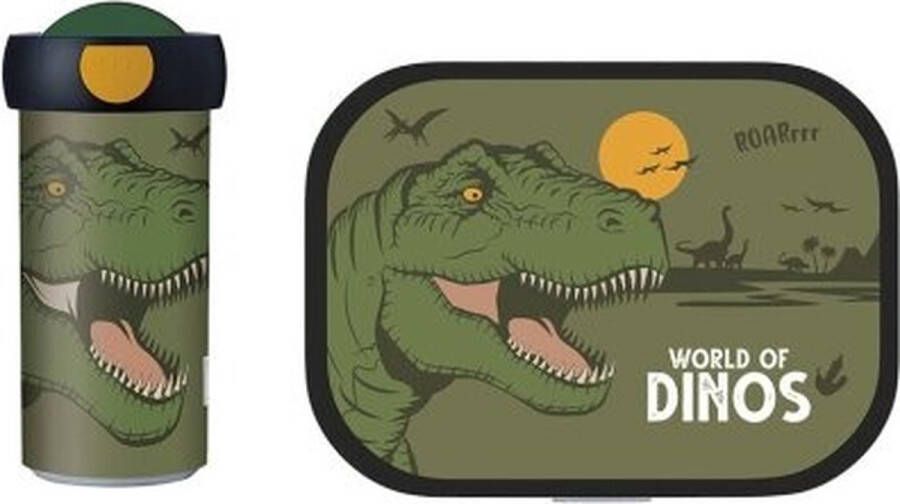 Mepal Dino Lunchset Schoolbeker + Lunchbox Dinosaurus broodtrommel