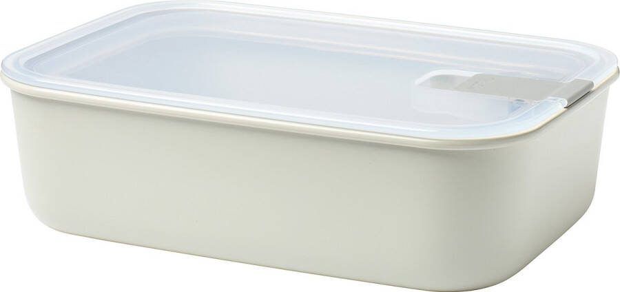 Mepal Cirqula Multikom Rechthoekig Vershoudbakje & Bewaardoos met Deksel 500 ml Nordic White