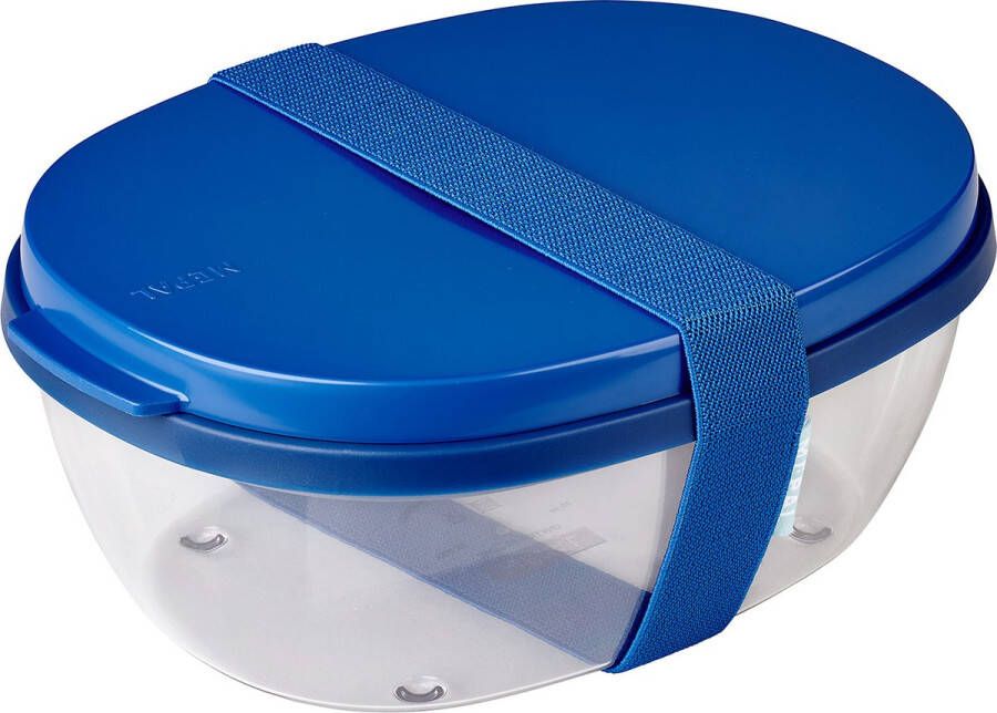Mepal Ellipse lunchbox 1425 ml Saladebox Vivid blue