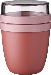 Mepal Lunchpot Ellipse mini 300 ml Muesli beker to go Vivid mauve Geschikt voor vriezer magnetron en vaatwasser
