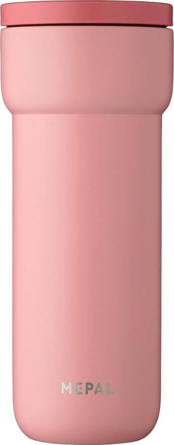 Mepal isoleerbeker Ellipse 475 ml – houdt je drankje 6 uur warm en 10 uur koud – Nordic pink – koffiebeker to go – lekdicht – thermosbeker