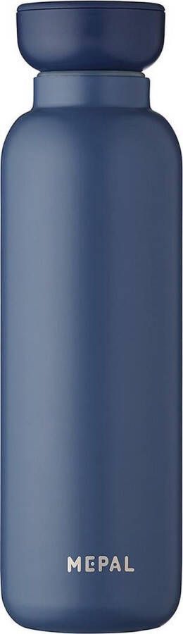 Mepal – Isoleerfles Ellipse 500 ml – houdt je drankje 12 uur warm en 24 uur koud – Nordic denim – Geschikt voor bruiswater – Thermosfles – lekdicht