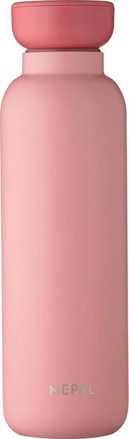 Mepal – Isoleerfles Ellipse 500 ml – houdt je drankje 12 uur warm en 24 uur koud – Nordic pink – Geschikt voor bruiswater – Thermosfles – lekdicht