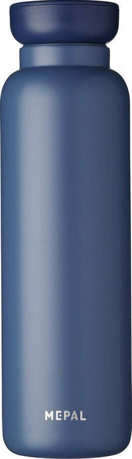 Mepal – Isoleerfles Ellipse 900 ml – houdt je drankje 12 uur warm en 24 uur koud – Nordic denim – Geschikt voor bruiswater – Thermosfles – lekdicht