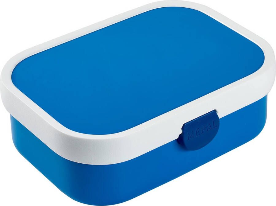 Mepal lunchbox Campus – Broodtrommel met vakjes voor kinderen – Geschikt voor 4 boterhammen – Blauw