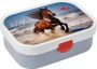 Mepal lunchbox Campus – Broodtrommel met vakjes voor kinderen – Geschikt voor 4 boterhammen – Wild Horse - Thumbnail 1