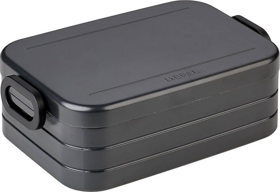 Mepal Lunchbox midi – Broodtrommel – 4 boterhammen Nordic black