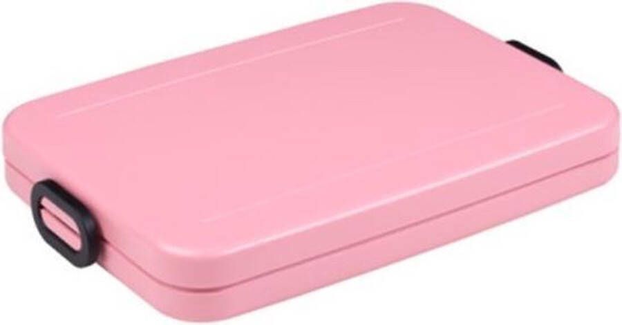 Mepal Lunchbox. Take a Break Flat Nordic Pink Afmeting artikel: 25 5 x 17 x 3 cm