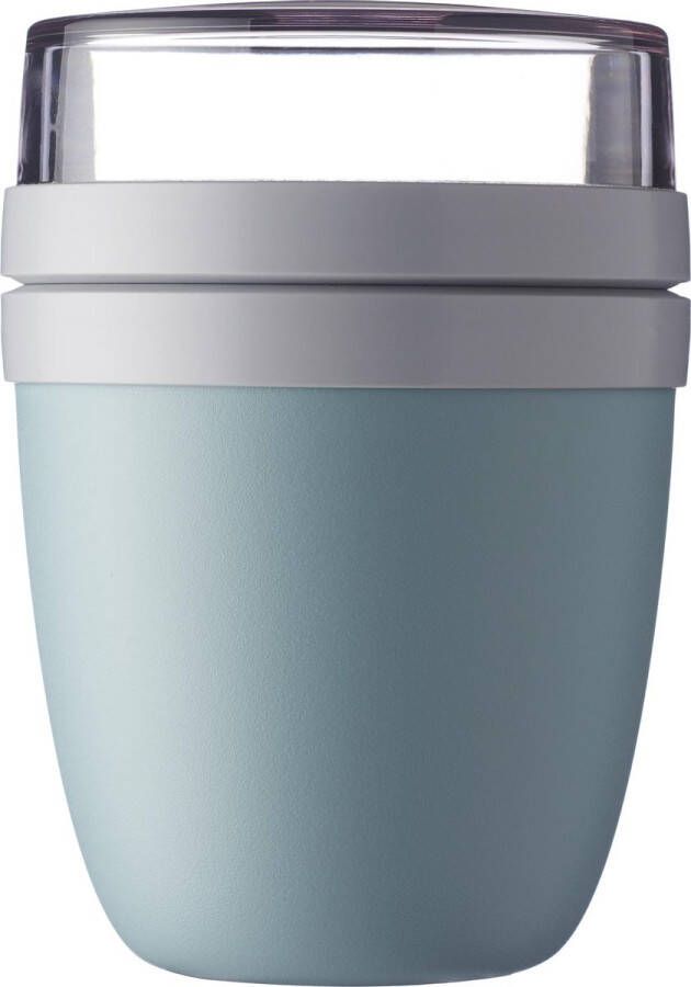 Mepal Lunchpot – 500 ml + 200 ml – Yoghurt en Muesli beker to go – Ellipse – Nordic green