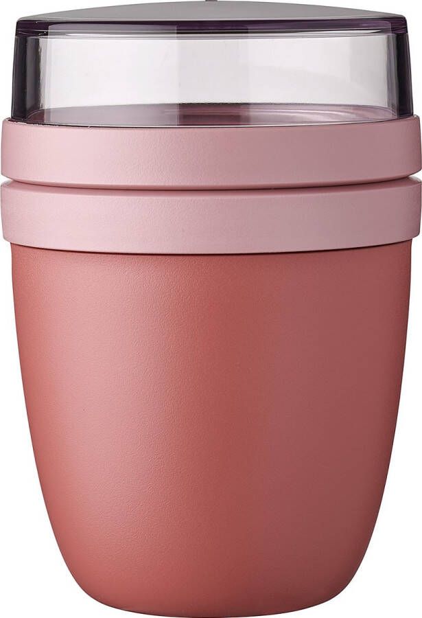 Mepal Lunchpot – 500 ml + 120 ml – Yoghurt en Muesli beker to go – Ellipse – Vivid mauve