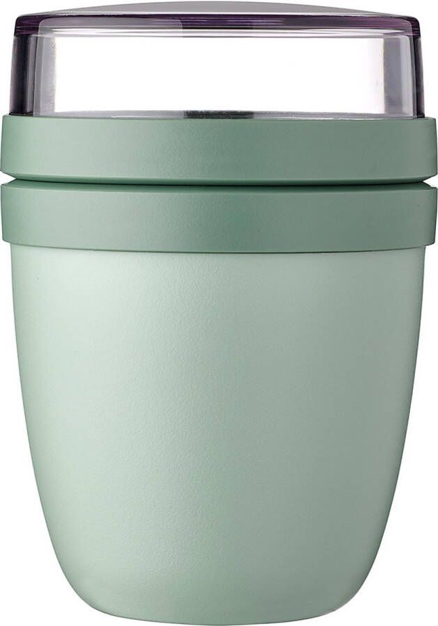 Mepal Lunchpot mini – 300 ml + 120 ml – Yoghurt en Muesli beker to go – Ellipse – Nordic sage