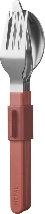Mepal bestekset Silueta – 3-delig – Reisbestek – Vivid mauve