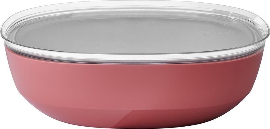Mepal serveerschaal met deksel Silueta – 4000 ml – Saladeschaal – Vivid mauve