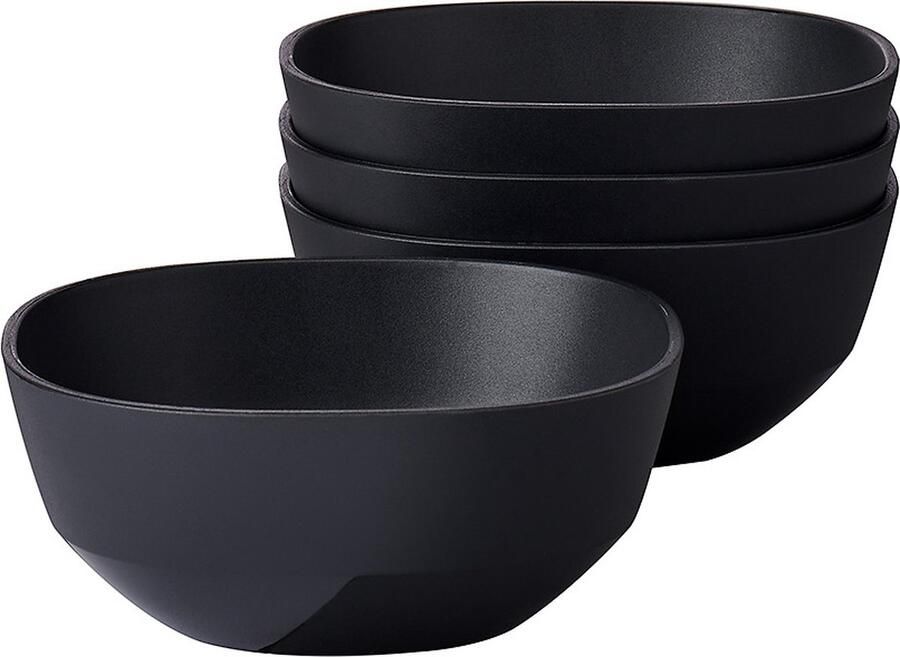 Mepal serveerschaal Silueta – 4x 250 ml – Saladeschaal – Nordic black
