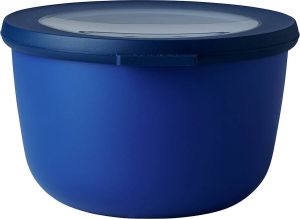 Mepal – Multikom Cirqula rond 1000 ml – Mag in de vriezer magnetron en vaatwasser – Vivid blue – Geschikt als meal prep bakje vershoudbakje bewaardoos