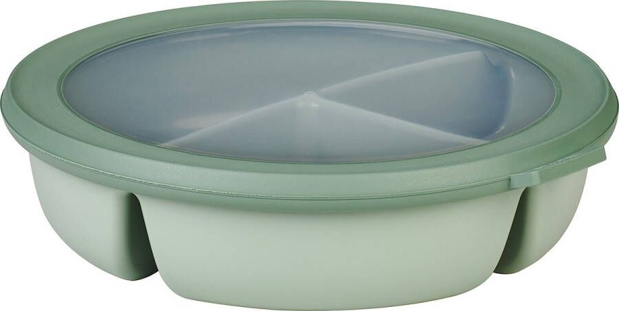 Mepal Multikom Cirqula vershouddoos 3-vaks bento bowl 250 ml 250 ml & 500 ml Rond Nordic sage
