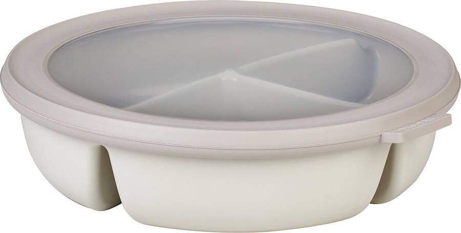 Mepal Multikom Cirqula vershouddoos 3-vaks bento bowl 250 ml 250 ml & 500 ml Rond Nordic white