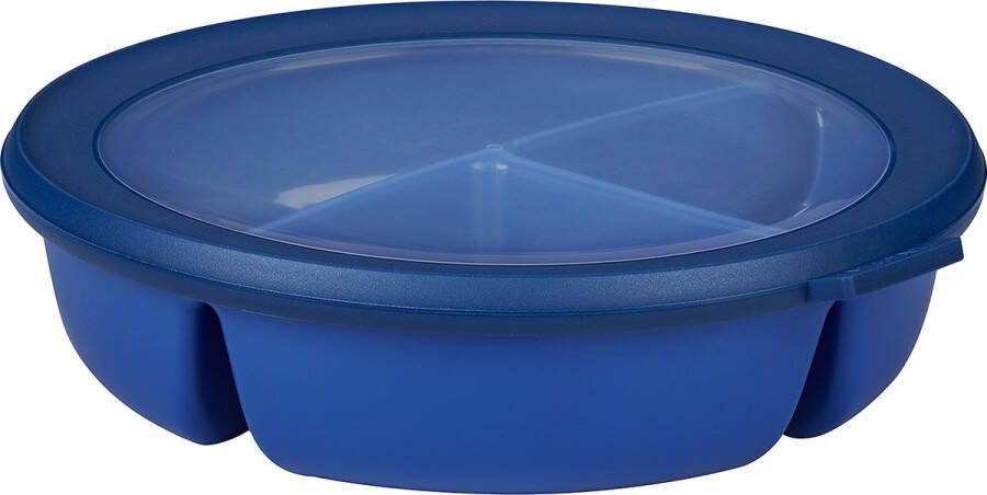 Mepal Multikom Cirqula vershouddoos 3-vaks bento bowl 250 ml 250 ml & 500 ml Rond Vivid blue