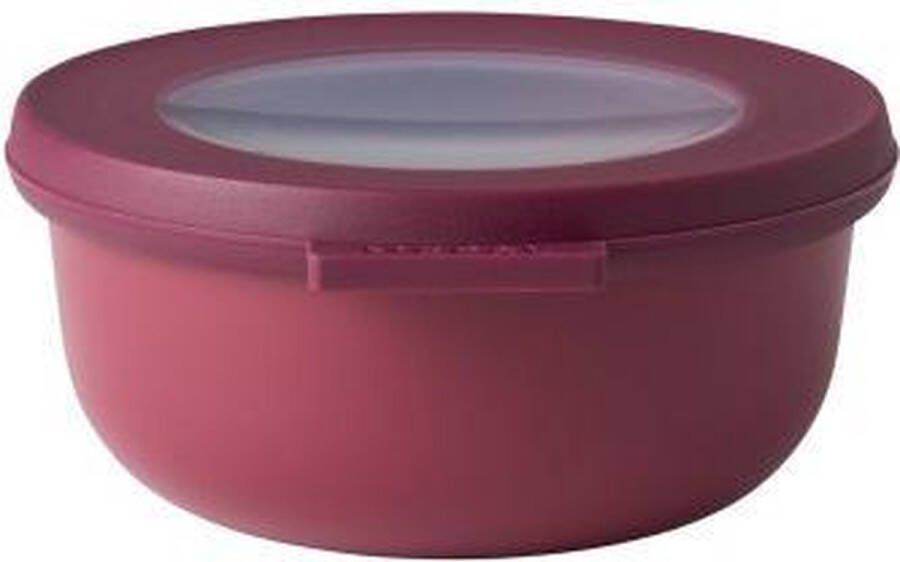 Mepal Cirqula Multikom Rechthoekig Vershoudbakje & Bewaardoos met Deksel 2000 ml Nordic Blue