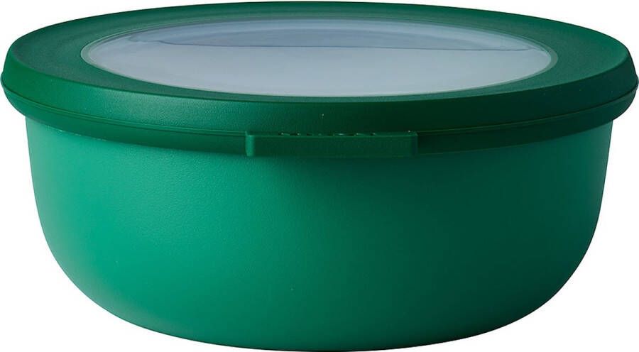 Mepal – Multikom Cirqula rond 750 ml – Mag in de vriezer magnetron en vaatwasser – Vivid green – Geschikt als meal prep bakje vershoudbakje bewaardoos