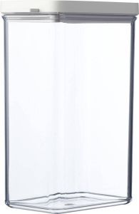 Mepal – Omnia bewaardoos rechthoekig 2000 ml – Nordic white – voorraaddoos – bewaardoos met deksel makkelijk stapelbare voorraadpotten – lucht en- aromadicht