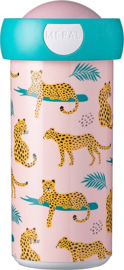 Mepal schoolbeker Campus – 300 ml – Sluit goed af – Drinkbeker voor kinderen – Leopard