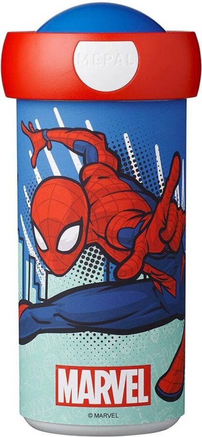 Mepal schoolbeker Campus – 300 ml – Sluit goed af – Drinkbeker voor kinderen – Spiderman