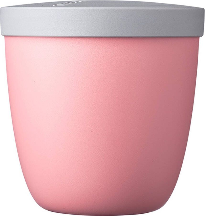 Mepal – Snackpot Ellipse 500 ml – praktische snackbox voor onderweg – Nordic pink mag in de magnetron vriezer en vaatwasser.