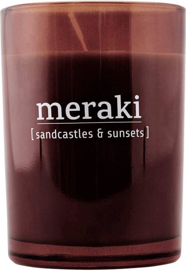 Meraki Geurkaars Sandcastles en Sunsets rood groot
