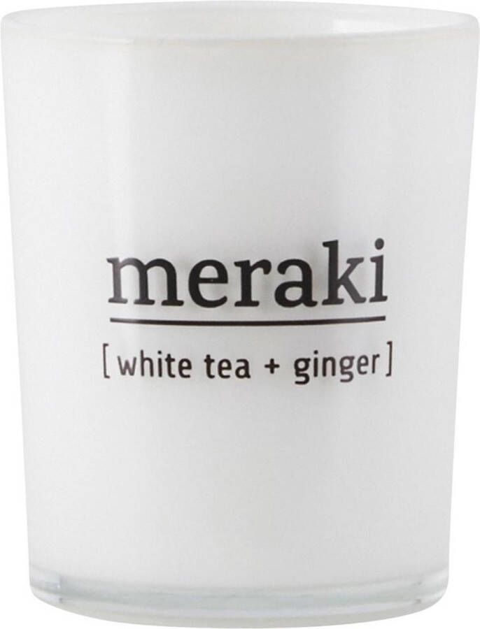 Meraki Geurkaars White Tea & Ginger wit