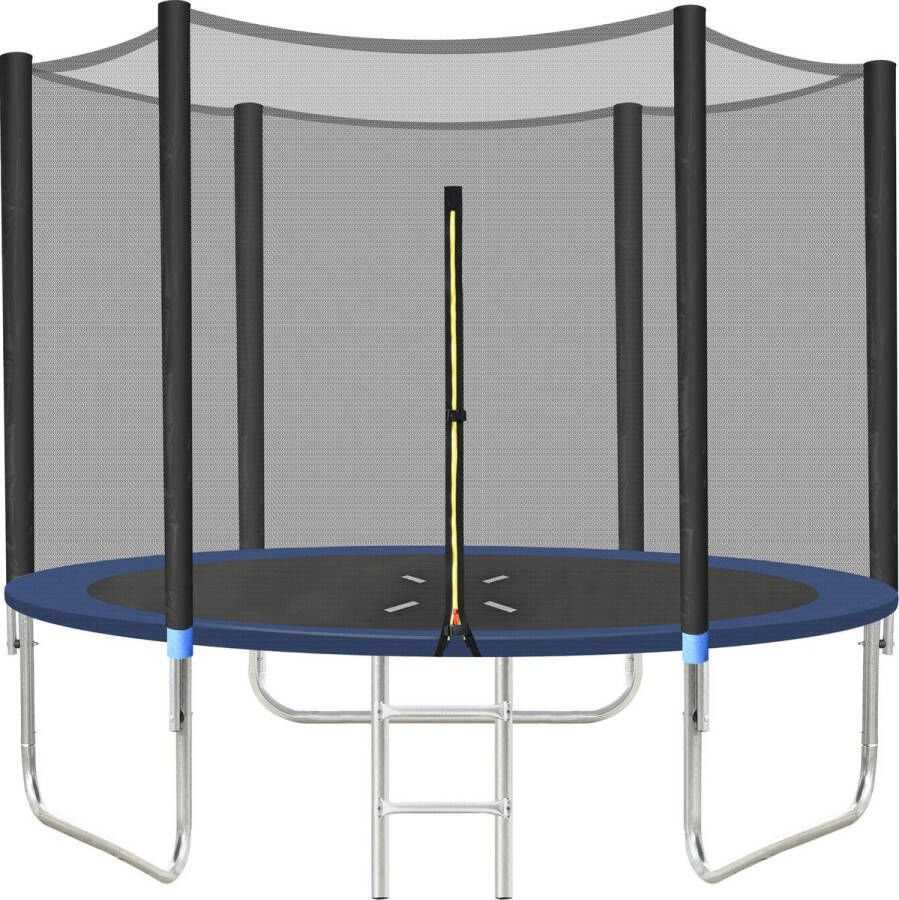 Merax Trampoline 300 cm met Veiligheidsnet en Ladder Blauw