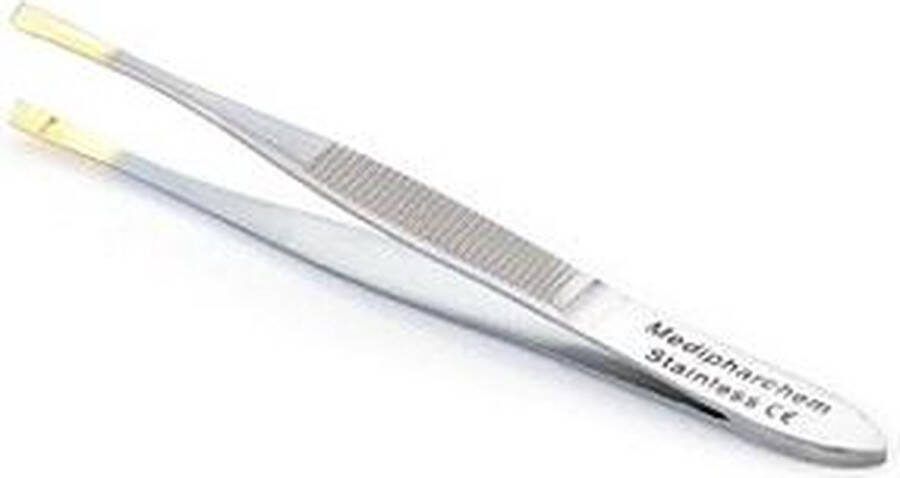 Merbach RVS Epileer Pincet 8cm (Schuin Afgewerkt)