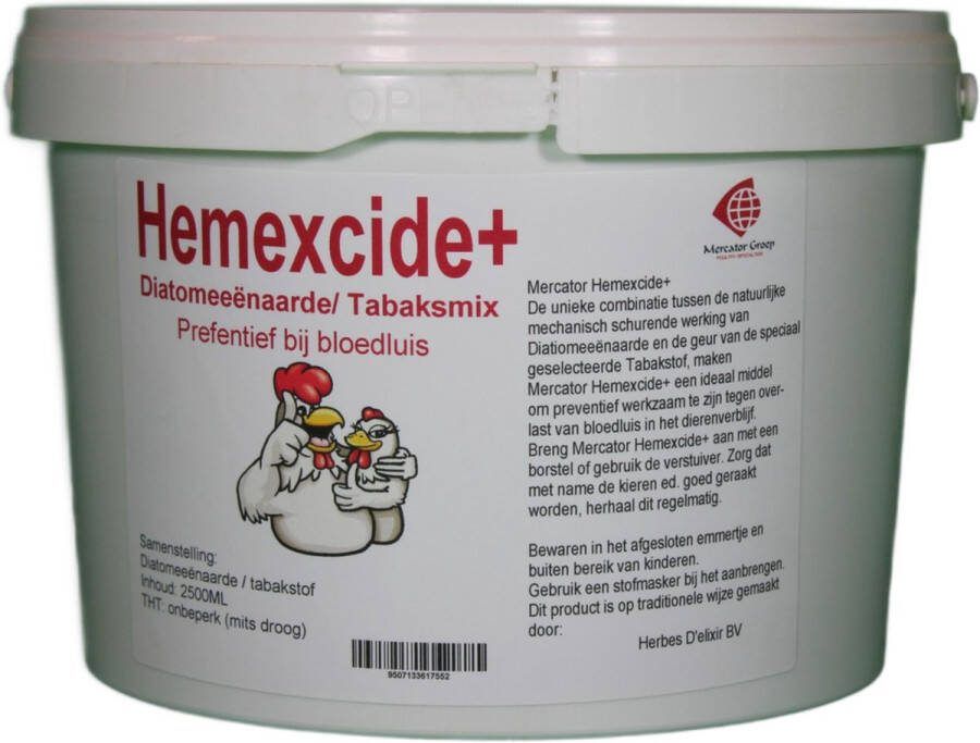 Mercator-groep Hemexcide+ Diatomeeënaarde – 2500ml – 1 stuk Effectieve Ongediertebestrijding