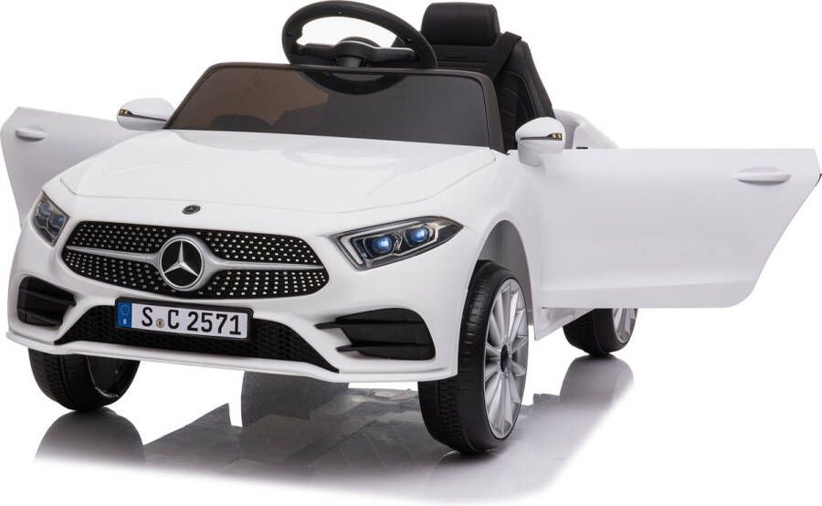 Mercedes-Benz Elektrische Kinderauto CLS 300 12V Met Afstandsbediening 1 tot 3.5 jaar (Wit)