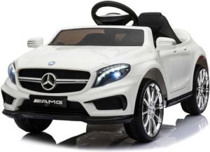 Mercedes-Benz Elektrische Kinderauto GLA45 AMG Wit 12V Met Afstandsbediening