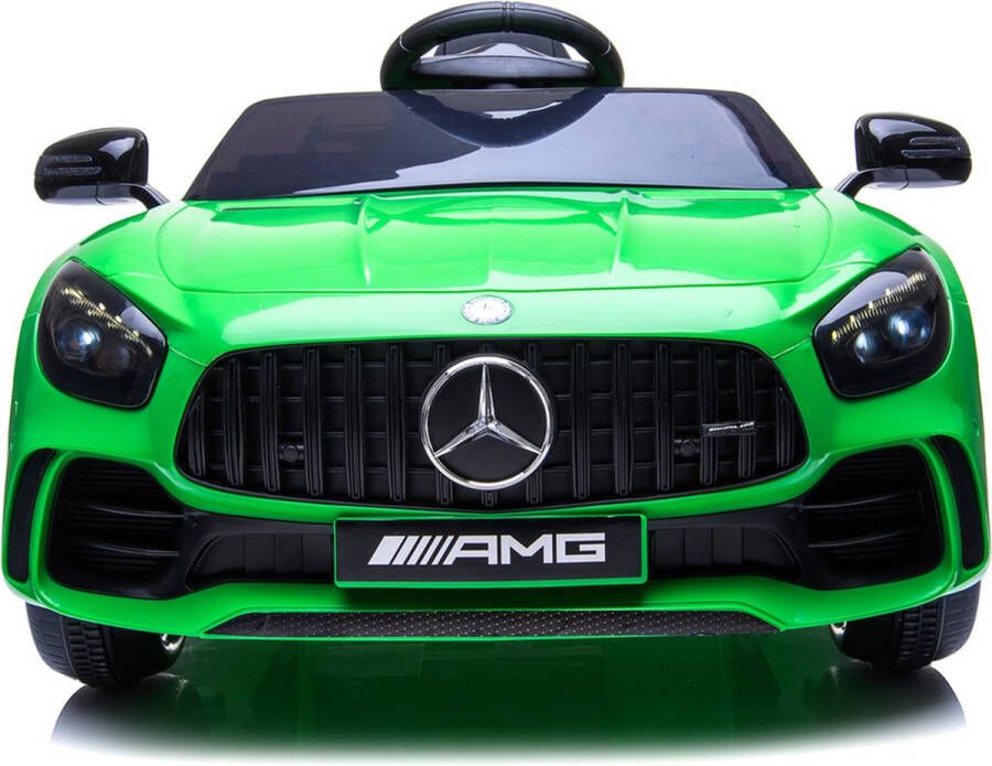 Mercedes-Benz Elektrische Kinderauto GTR AMG Groen 12V Met Afstandsbediening FULL OPTIONS